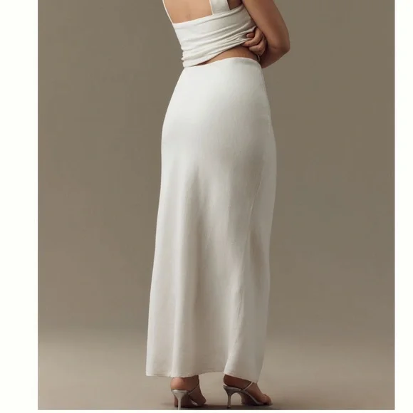 Anthropologie The Tilda Slip Skirt: Linen Edition. Size LP. MSRP $138 - Picture 8 of 15